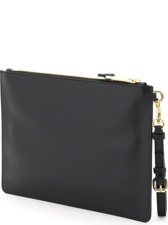 Moschino Pouch With Teddy Bear Embroidery