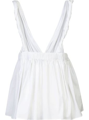 Rochas V-neck Flared Top