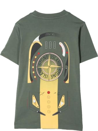 Stone Island Green Cotton T-shirt