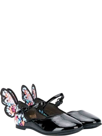 Sophia Webster Mini Black Teen Ballet Flats