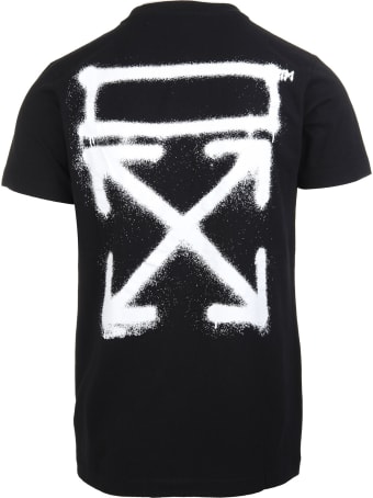 Off-White Man Spray Marker Black T-shirt
