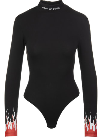 Vision of Super Black And Red "double Flames" Body