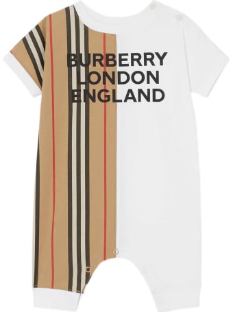 Burberry White Baby Suit