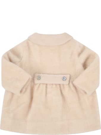 Caffe' d'Orzo Ivory "cloe" Coat For Babygirl