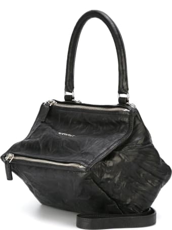 Givenchy Small Pandora Bag In Aged Black Leather