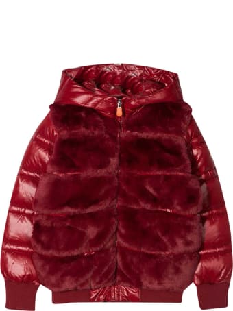 Save the Duck Red Jacket Kids