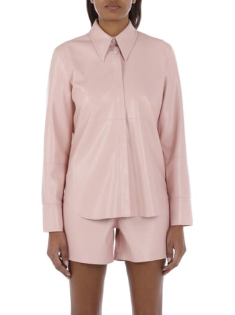 Nanushka Vegan Leather Shirt Naum
