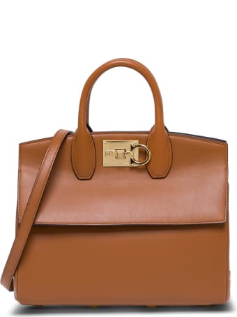 Salvatore Ferragamo The Studio Leather Handbag