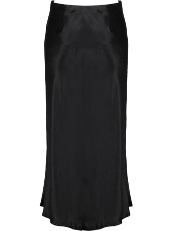 Vince Side Slit Slip Skirt