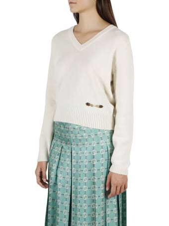 Gucci Clamp Cropped Sweater