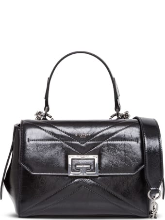 Givenchy Id Flap Small Handbag In Black Leather