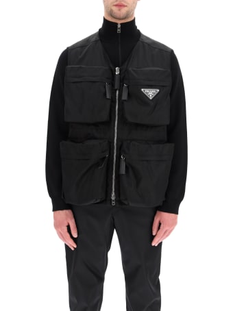Prada Multi-pocket Vest In Re-nylon