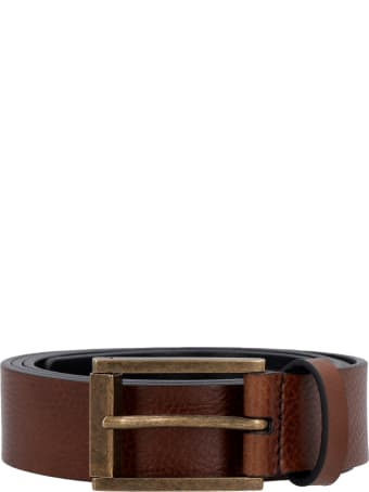 Dolce & Gabbana Leather Belt With Buckle