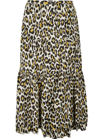 Marc Jacobs Flared Printed Skirt