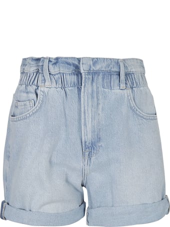 Frame Elastic Waist Denim Shorts