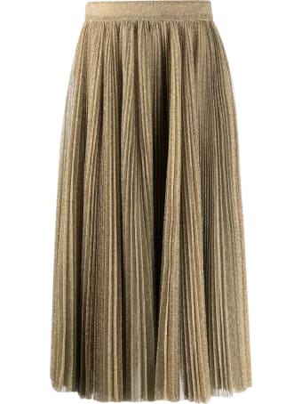 Dolce & Gabbana Glitter Pleated Midi Skirt