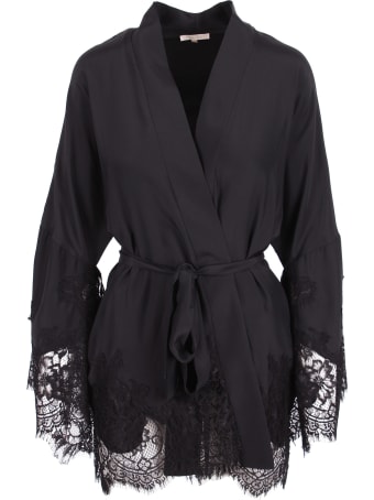 Gold Hawk 'coco Lace' Silk Shirt
