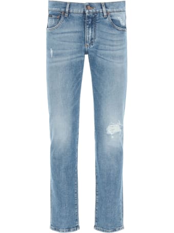 Dolce & Gabbana Slim Fit Jeans With Rips
