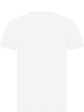 Levi's White T-shirt For Kids With Logo