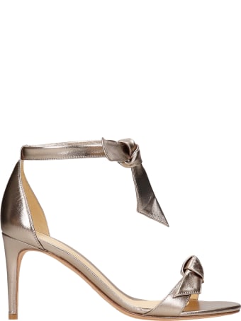 Alexandre Birman Sandals In Platinum Leather