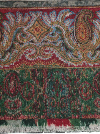 Pierre-Louis Mascia Wash Printed Scarf 65x190 W/fringes