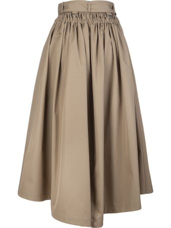 Alexander McQueen Beige Parka Skirt With Belt And Drawstring