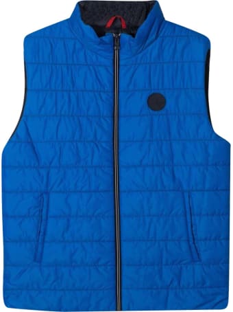 Fay Padded Vest With Logo Patch