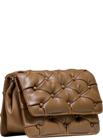 Benedetta Bruzziches 4585 Brown Leather Carmen Clutch Bag