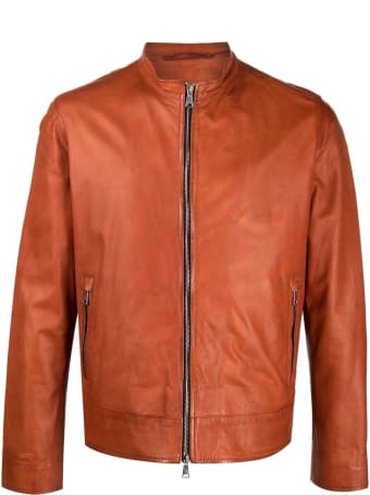 Suprema Orange Leather Jacket