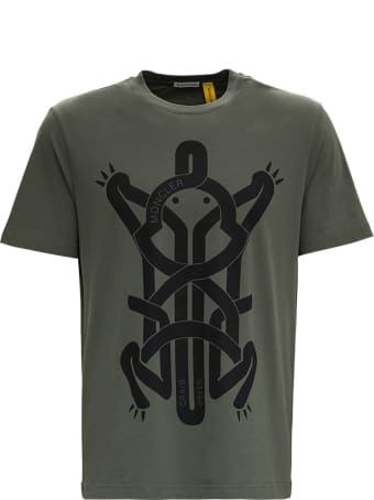 Moncler Genius Tee With Frog Print By Craig Green