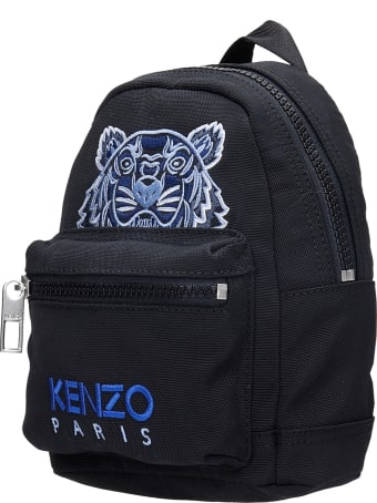 Kenzo Backpack In Black Canvas