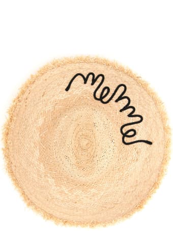Miu Miu Straw Hat With Logo
