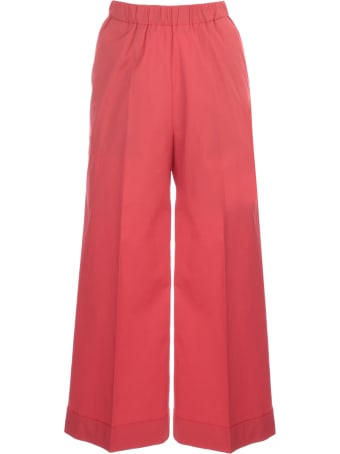 Kiltie & Co. Cotton Stretch Straight Cropped Elastic Pants