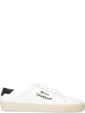 Saint Laurent Court Classic Leather Low-top Sneakers