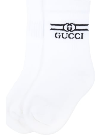 Gucci White Socks For Kids