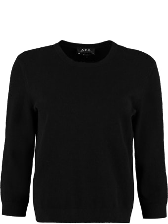 A.P.C. Zoe Crew-neck Cotton Blend Sweater