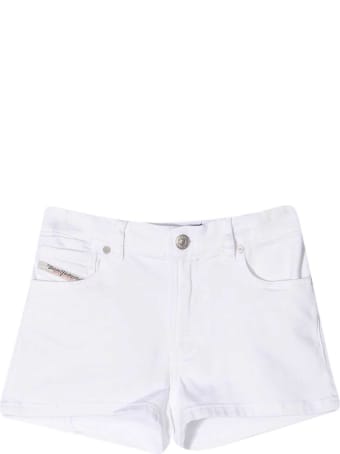 Diesel White Teen Shorts