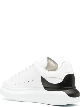Alexander McQueen Woman White Oversize Sneakers With Black Print On The Heel