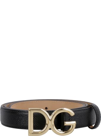 Dolce & Gabbana Dg Buckle Leather Belt
