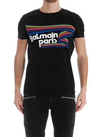 Balmain Multicolor Paris Logo T-shirt