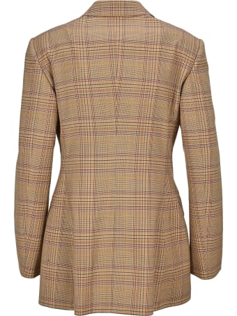 Burberry London Tartan Motif Tailored Jacket