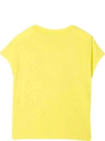 MSGM Yellow Teen T-shirt With Sequins