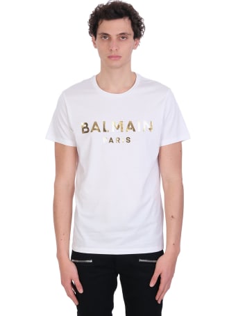 Balmain T-shirt In White Cotton