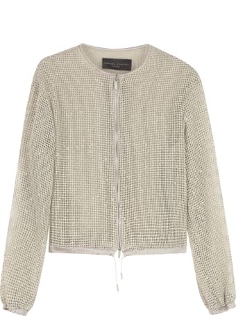 Fabiana Filippi Knit Mesh Bomber Jacket