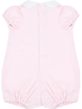Little Bear Pink Romper For Baby Girl