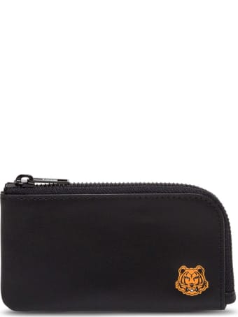 Kenzo Leather Card Holder With Logo