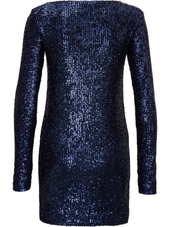 Saint Laurent Blue Sequin Dress
