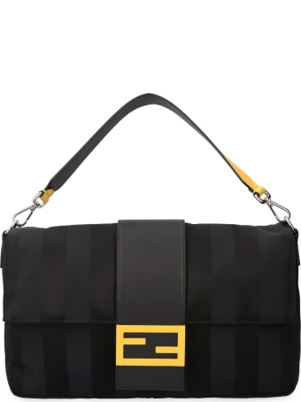 Fendi Baguette Nylon And Leather Bag