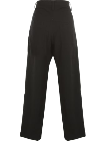 Y's U Side Stripep Gabardine Cropped