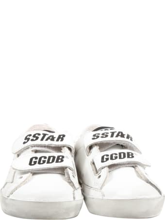 Golden Goose White ''old School'' Sneaker For Kids